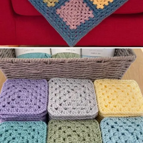 Summer Garden Granny Square Blanket (Free Pattern Roundup)