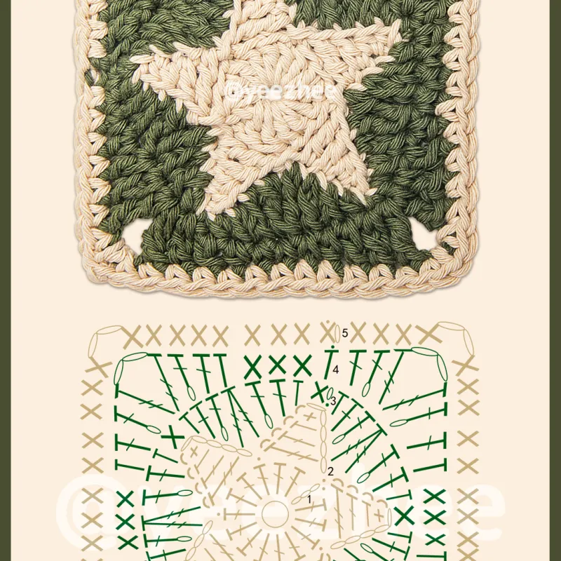 Granny square motif, the cosy way