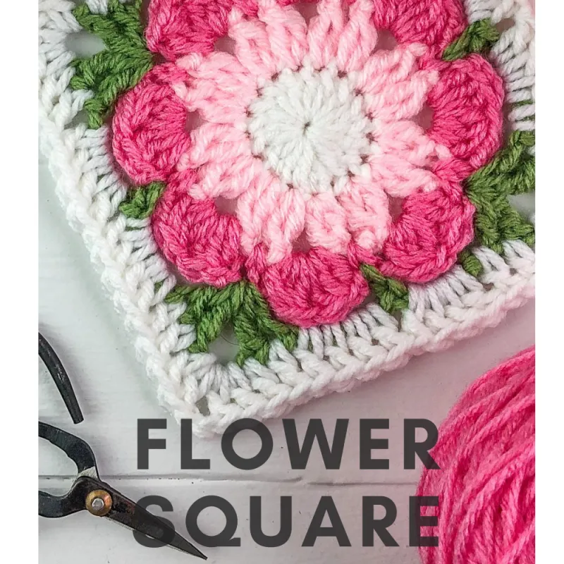 A weekend-friendly crochet flower granny square